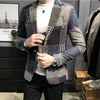 Fashion Spring Summer Clothing Male Suit Jacket Gradient Color Casual Slim Fit Fancy Party Singer Blazzer Coat