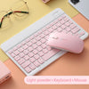Mini Wireless Bluetooth Keyboard For Tablet iPad iPhone Rubber Keycaps Rechargeable Keyboard For Smartphone Android IOS Windows
