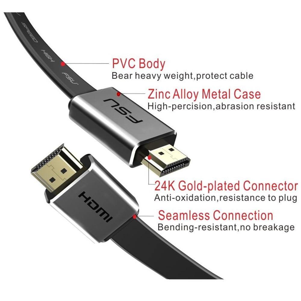 HDMI 2.0 Cable 4K 60Hz Cable Splitter Switch HDCP 2.2 HDMI to HDMI for sony HDMI Monitor PC PS3 4 Projector HD TV 3m 5m 10m 15m - Surprise store