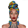 2020 fashion african headwraps+earings 2 piece sets for women bazin riche african head scarf pure cotton