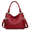 Women Leather Handbags Women Messenger Bags Female Crossbody Bags Ladies Designer Shoulder Bag Top-handle Bag Vintage Retro Tote