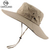 CAMOLAND Waterproof Bucket Hat For Men Summer UPF50+ Sun Hat Women Wide Brim Panama Beach Hats Outdoor Hiking Fishing Boonie Cap