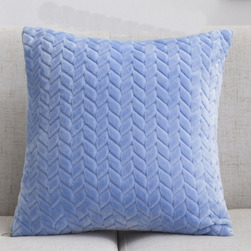 Fashion Feather Fur Decorative Cushion Cover Home Plush Pillow Case Bed Room Pillowcases Decoration Sofa Throw Pillow covers