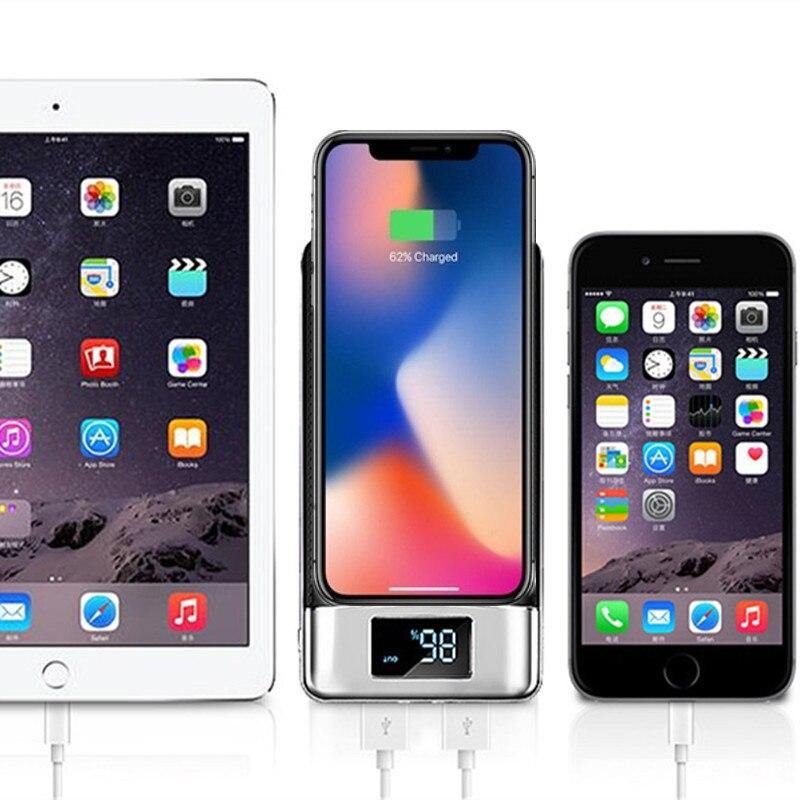 50000mah Power Bank External Battery Bank Built-in Wireless Charger Powerbank Portable QI Wireless Charger For iPhone 8 8plus XS - Surprise store