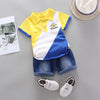 Baby boys clothing sets summer toddler fashion shirt+shorts 2pcs tracksuits for bebe boys newborn baby cotton clothes sets 2020