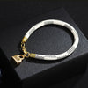 Enthusiasm Classic Women Bracelet Brown Leather Gold Alloy Cute Love Bag Pendant Women Bracelets for Men and Women Jewelry Gifts
