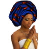 National Decorative Scarf Shawls Women African Cotton Headtie Head Wrap African Traditional Fashion Printed Ankara Headscarf