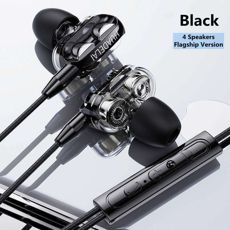 NEW Earphone Universal 3.5mm In-Ear Stereo Earbuds Built-in Microphone High Quality Wired Earphones Headset Headphones