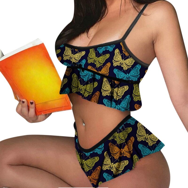 2021 Pajama Sets Sexy Lips Print Women Pajamas With Pants+Short Sleeve Sleepwear Pijama Nightie Home Clothes Pyjama Pour Femme