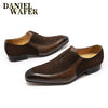 Luxury Handmade Oxford Formal Men Shoes Lace up Split Toe Coffee Black Office Wedding Shoes Suede Patchwork Leather Shoes Men
