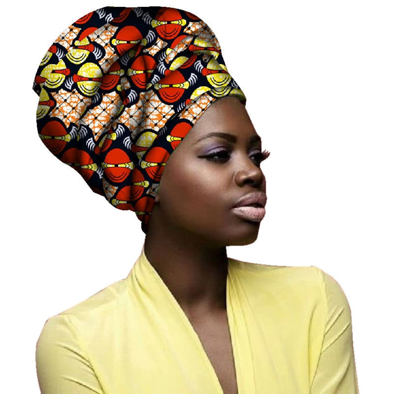 2020 African Fashion Headwrap Women Cotton Fabric Traditional Headtie Scarf Turban pure Cotton
