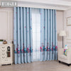 TONGDI Children Blackout Curtains Cartoon House Printing High-grade Decoration For Home Christmas Parlou Bedroom LivingRoom