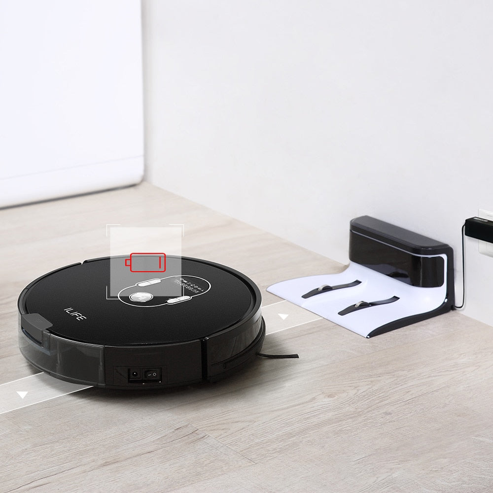ILIFE A7 Robot Cleaner Vacuum Smart APP Remote Control for Hard Floor and Carpet Auto Recharge Appliances,Household cleaning