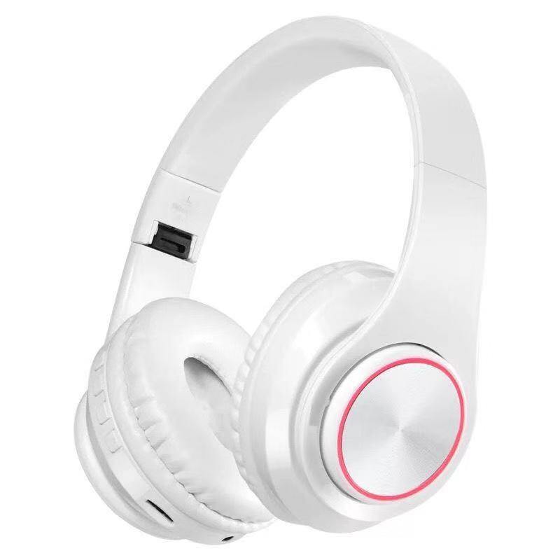B39 Bluetooth Headphones Portable Folding Headset mp3 player With Microphone LED Colorful Lights wireless Headphone - Surprise store