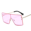 2020 Square Oversized Sunglasses Women Luxury Brand Sun Glasses Female Eyewear Plastic Frame Clear Lens UV400 Men Glasses Gafas - Surprise store