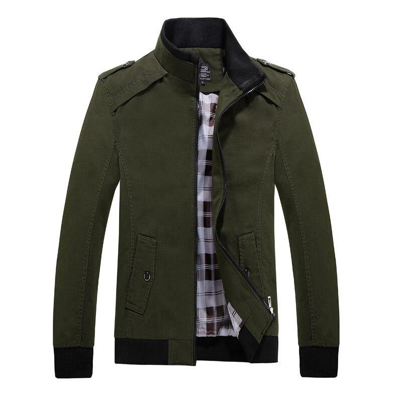 HCXY 2020 Men's Jackets with Epaulets Men Epaulet Jacket Coat 100% Cotton Coats Man Outwear Clothes Standing collar High quality - Surprise store