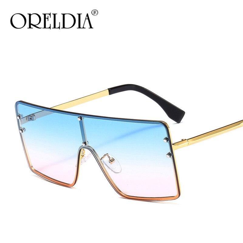 2020 Square Oversized Sunglasses Women Luxury Brand Sun Glasses Female Eyewear Plastic Frame Clear Lens UV400 Men Glasses Gafas - Surprise store