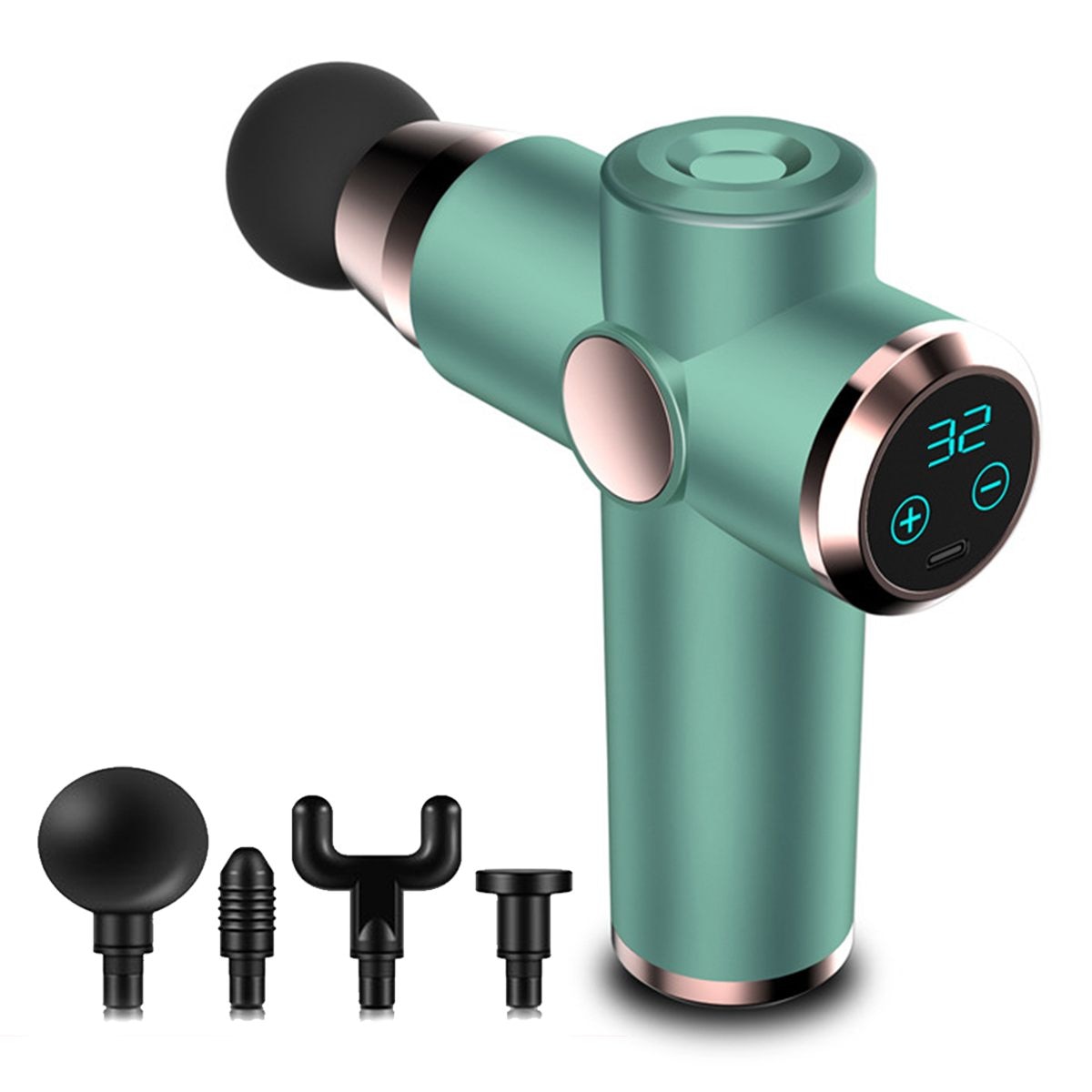 Youmay Electric Muscle Massage Gun Deep Muscle Vibration Massager 32 Gears High Speed Therapy Gun For Neck Body Relaxing Shaping