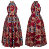 MD Plus Size Sleeveless Dress 2021 New African Clothes Ankara Dashiki Print Dress Fashion Party Dresses for Women Robe Africaine
