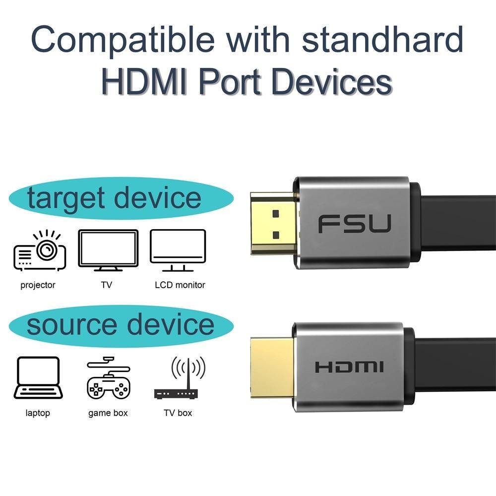 HDMI 2.0 Cable 4K 60Hz Cable Splitter Switch HDCP 2.2 HDMI to HDMI for sony HDMI Monitor PC PS3 4 Projector HD TV 3m 5m 10m 15m - Surprise store