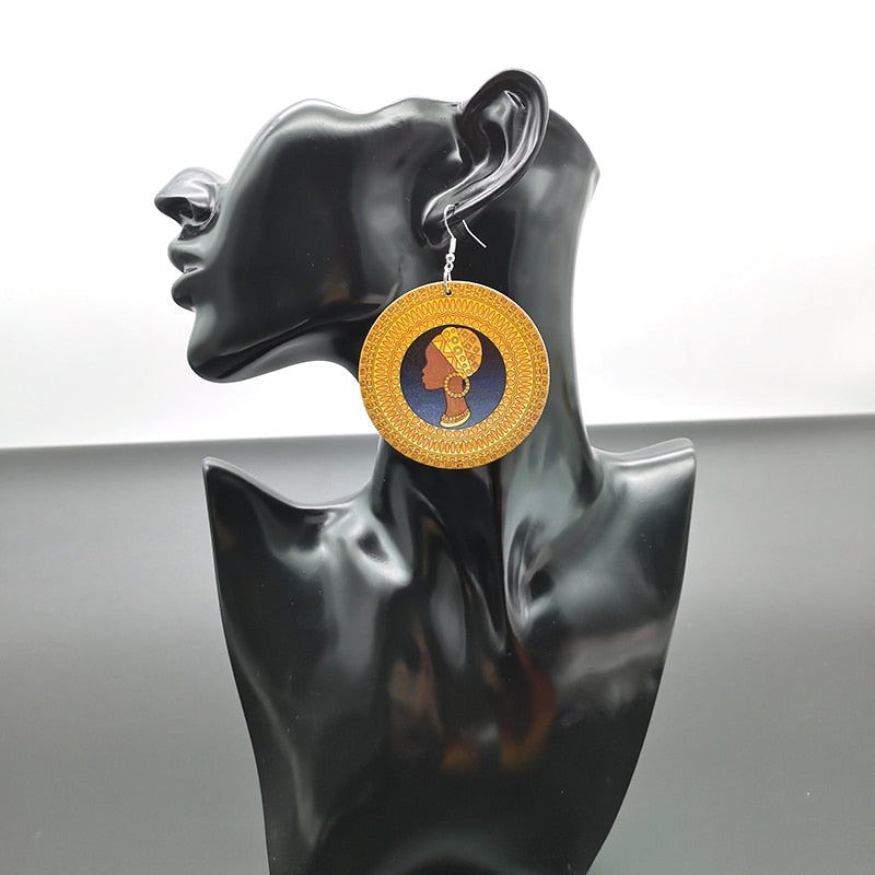 YD&YDBZ Fashion Ethnic Jewelry For Women Drop Earrings 2019 New Wood Earrings Geometric Big 6CM Round Earring Gifts Wholesale