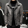 Men winter keep warm Woolen  Coats Men's granular woollen cloth Double sided Woolen Jackets Plus size S-4XL