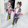 Girl Children's Active Clothing Set 2021 New Spring Fall Tracksuit Fashion Sports Leisure Two-piece Suit Toddler Kids Clothes