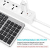 SeenDa Bluetooth Wireless keyboard for Tablet Laptop Smartphone Rechargeable Portable Wireless Keyboard with Number Pad - Surprise store