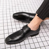2020 New Business Pointed Flat Shoes Men Designer Formal Dress Carved Leather Shoes Men's Loafers Festival Party Wedding Shoes - Surprise store