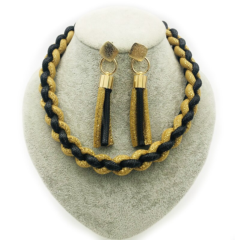 Dandie Fashionable cotton rope necklace, simple female accessories