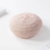 2021 Summer Beret Hats For Women Flat Cap Knit Hollow lace beret Hats Lady Girl Berets Hat Bone Female Tocas Painter Hat sun cap - Surprise store