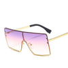 2020 Square Oversized Sunglasses Women Luxury Brand Sun Glasses Female Eyewear Plastic Frame Clear Lens UV400 Men Glasses Gafas - Surprise store