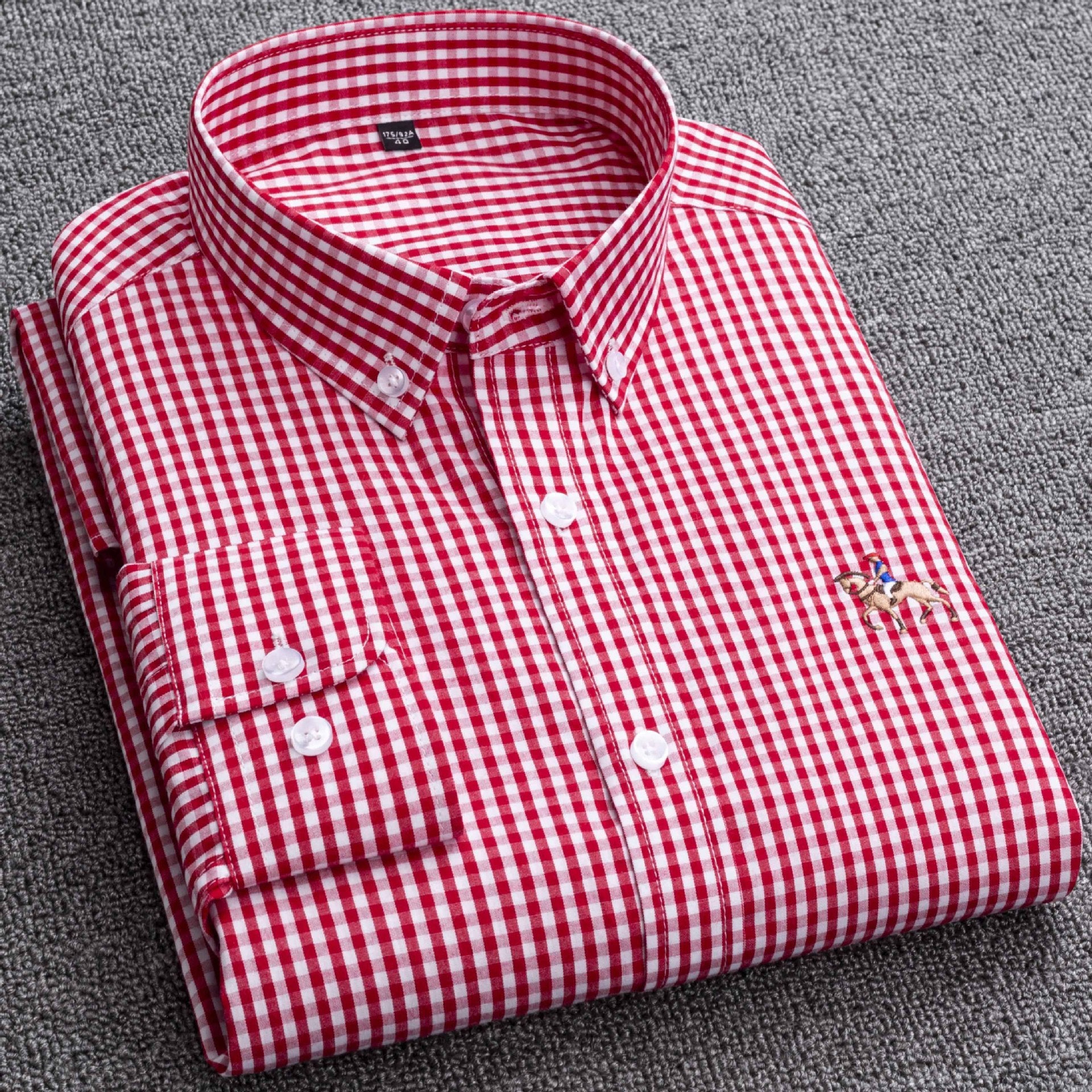 Quality 100% COTTON Men Dress Shirt Button Down Excellent Comfortable Slim Fit Button Collar Business Mens Casual Shirts Tops