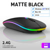 Wireless Mouse RGB Bluetooth Computer Mouse Silent Rechargeable Ergonomic Mause With LED Backlit USB Optical Mice For PC Laptop