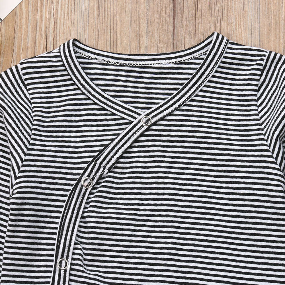 0-24M 2Pcs Newborn Boy Cotton Stripe Romper Tops +Long Pants Baby Outfits Boy Clothes Suits