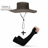 2020 New Fashion Summer Bucket Hat Cowboy Men Outdoor Fishing Hiking Beach Hats Mesh Breathable Anti UV Sun Cap Large Wide Brim