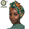 2020 African New Fashion Headwrap Women Cotton Wax Fabric Traditional Headtie Scarf Turban pure Cotton Wax AFRIPRIDE S001