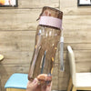 600ml Plastic Sports Water Bottle Cup Creative Portable Leak-proof Student Kids Bottle for WaterOutdoor Sport Camping Space Cup
