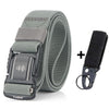 Elastic Men Belt Alloy Magnetic Buckle Outdoor Working Tactical Belt For Jeans Pants Casual Stretch Overalls Male Waist Belt New