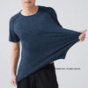 Men's Running T-Shirts, Quick Dry Compression Sport T-Shirts, Fitness Gym Running Shirts, Soccer Shirts Men's Jersey Sportswear - Surprise store