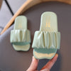 Girls Sandals Slides Kids Summer Beach Sandals Pleated Ruffles Princess Sweet Kids Slippers for Bath Swimming Indoor Outdoor New