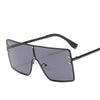 2020 Square Oversized Sunglasses Women Luxury Brand Sun Glasses Female Eyewear Plastic Frame Clear Lens UV400 Men Glasses Gafas - Surprise store
