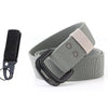 Military Equipment Belt Men Elastic Nylon Tactical Belts For Jeans Pants Solid Strap Canvas Double Ring Metal Buckle Waist Belt