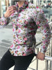 Casual Men Shirt Long Sleeve Europe Style Slim Fit Shirt Men Cotton Floral Shirt Hawaii Button Shirt Top Blouse Male Top M-5XL