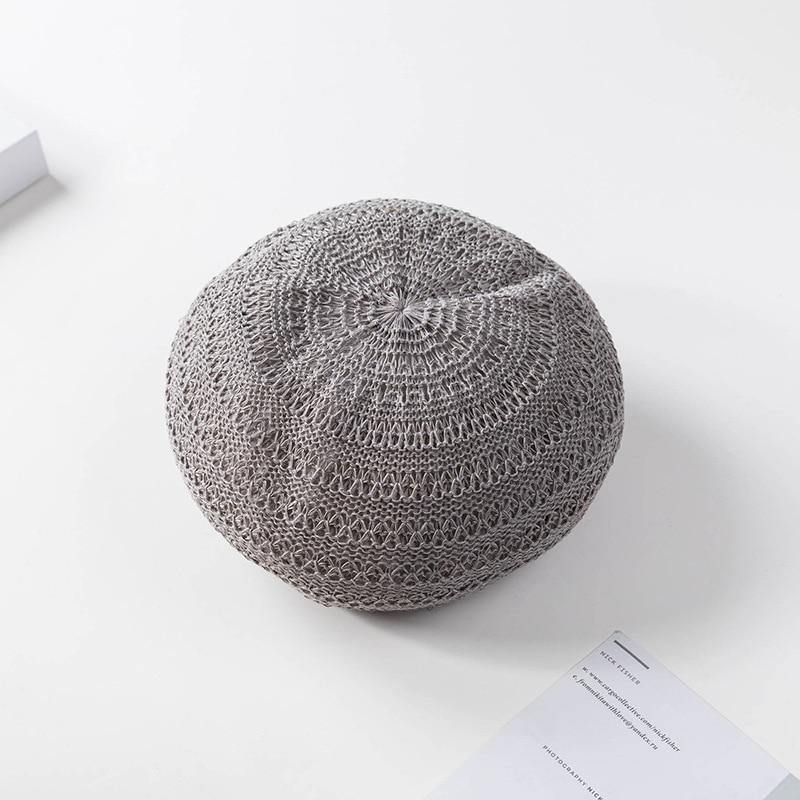 2021 Summer Beret Hats For Women Flat Cap Knit Hollow lace beret Hats Lady Girl Berets Hat Bone Female Tocas Painter Hat sun cap - Surprise store