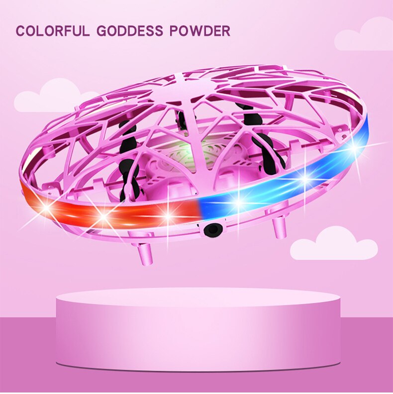Mini Drone Quad Induction Levitation UFO Flying Toys Hand-controlled Drone Infrared Induction Aircraft Flying Ball Toys For Kids