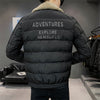 short cotton jacket 2021 new men's fashion casual thickening Slim lapel lambs wool collar jacket