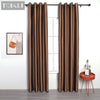 TONGDI Blackout Curtains Modern Lustrous High-grade Solid Color Panel Home Hotel For Living Room Bedroom Shading Noise Reduction