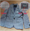 Formal Boys Suits for Weddings Blazers Pants Children Party Clothes Plaid Kids School Costume Gentlemen Teenager Tuxedos Sets