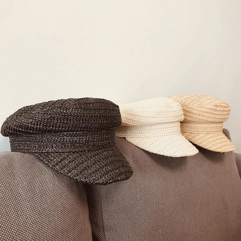 2020 New High Quality Design Military Caps Wisk Material Women Straw Hat With Popular Breathable Visor Cap - Surprise store